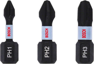 Zestaw bitów Bosch Impact Control 25 mm PH1 / PH2 / PH3 2608522470