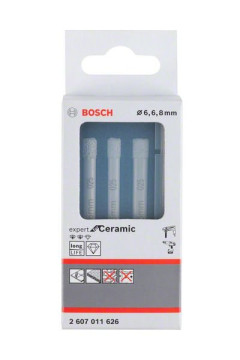 Bosch Diamant-Spiralbohrer-Set Expert für Keramik (6/6/8) 2607011626