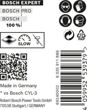 Bosch EXPERT CYL-9 MultiConstruction Bohrer 10 x 80 x 120 mm, 8‑teilig