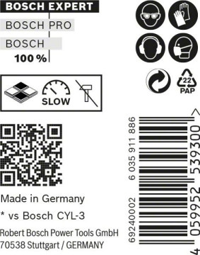 Bosch EXPERT CYL-9 MultiConstruction Bohrer 4 x…