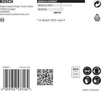 Bosch EXPERT SDS max-8X Hammerbohrer, 25 x 600 x 720 mm