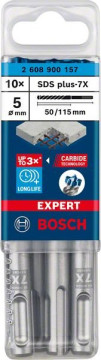 Bosch Vrtáky do kladiv EXPERT SDS plus-7X, 5 × 50…