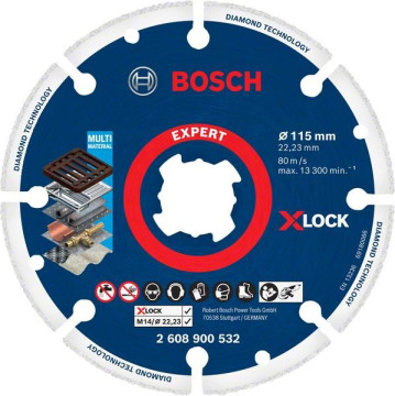 Bosch X-LOCK diamantový kotouč na kov 115 x 22,23…