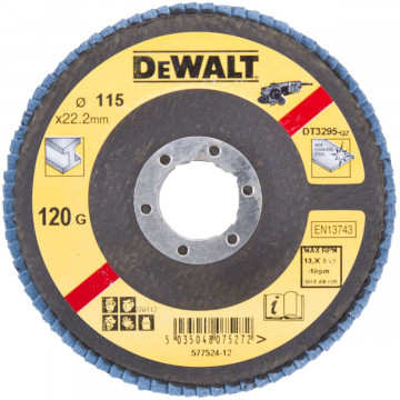 DeWALT listkowa tarcza szlifierska do metalu płaska 115-22,2 mm 36G DT3292