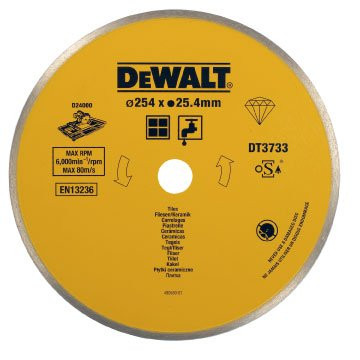 DeWALT Tarcza do cięcia płytek ceramicznych  254 mm DT3733