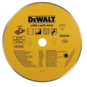 DeWALT DT3734 DIA kotouč na kameninu a porcelán, 254 mm