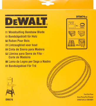 DeWALT pílový pás, drevo, plasty, pre DW876 20 mm DT8474