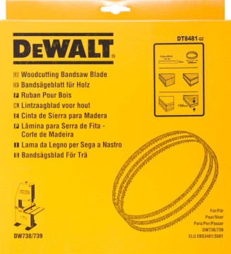DeWALT Pílový pás pre DW738/9 univerzálny, 12 mm DT8481