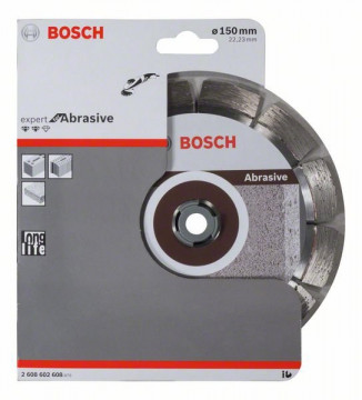 Bosch Diamentowa tarcza tnąca Expert for Abrasive- 230 x 22,23 x 2,4 x 12 mm, 2608602610