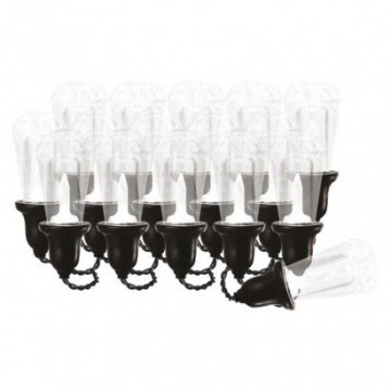 EMOS LED světelný řetěz – 16x párty žárovky čiré, 3,6 m, venkovní i vnitřní, studená bílá