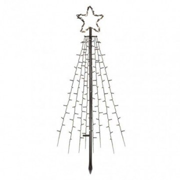 EMOS LED vánoční strom kovový, 180 cm, venkovní i vnitřní, studená bílá, časovač