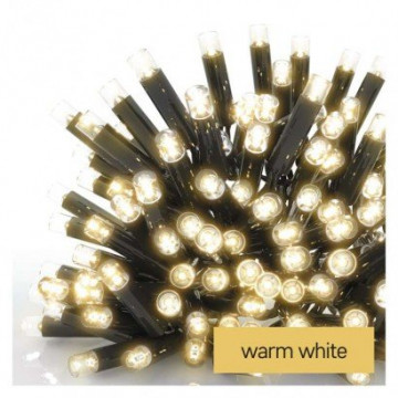 EMOS Profi LED spojovacia reťaz čierna – cencúle, 3 m, vonkajšia, teplá biela