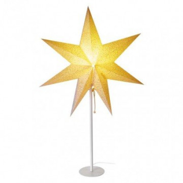 EMOS Vánoční hvězda papírová s bílým stojánkem, 45 cm, vnitřní