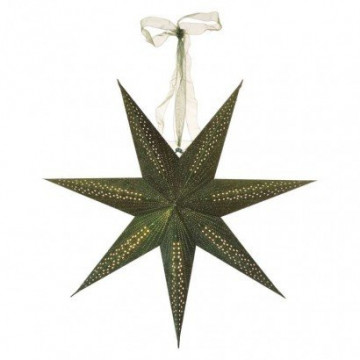 EMOS LED hviezda papierová závesná, zelená, 60 cm, vnútorná