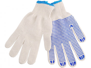 EXTOL CRAFT rukavice bavlnené s PVC terčíkmi na dlani, veľkosť 10 ", 99708