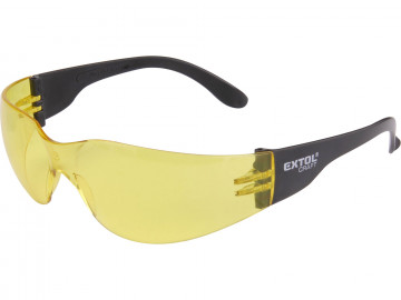 EXTOL CRAFT brýle ochranné, žluté, s UV filtrem