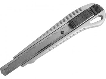 EXTOL CRAFT nôž ulamovací kovový s kovovou výstuhou, 9mm, Auto-lock