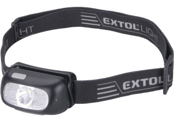 EXTOL LIGHT čelovka 130lm CREE XPG, USB nabíjení,…