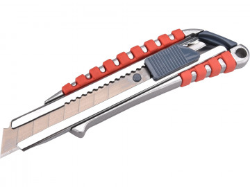 EXTOL PREMIUM Nůž ulamovací kovový s kovovou výztuhou, 18mm, Auto-lock