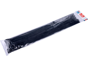EXTOL PREMIUM pásky sťahovacie na káble čierne, 900x12, 4mm, 50ks, nylon PA66 8856180