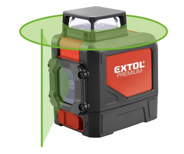 Extol Premium Laser zelený liniový, křížový samonivelační 8823307
