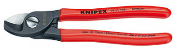 Knipex Káblové nožnice potiahnuté plastom 165 mm 9511165