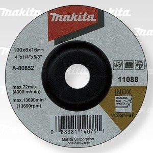 Makita brusný kotouč 100x6x16 nerez A-80852