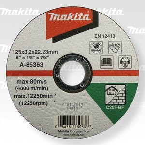 Makita Rezný kotúč 125 x 3 x 22 mm kameň A-85363