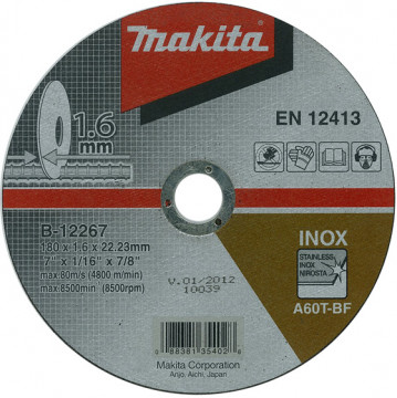 Makita EXTRA CIENKA TARCZA TNĄCA 180x1,6x22mm ($MD) B-12267