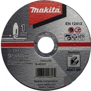 Makita Rezný kotúč 125 x 1 x 22 hliník B-45331