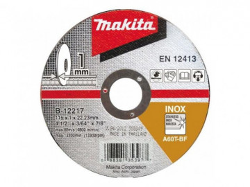 Makita Rezný kotúč 115x1,2x22 nerez B-64587
