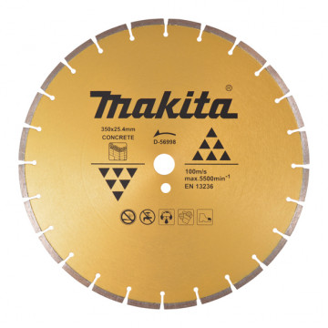 Makita D-56998 Diamantový kotúč 350x25.4x7.5 mm, betón