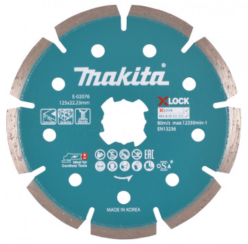 Makita Tarcza diamentowa 125mm X-LOCK E-02076