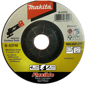 Makita flexibilný kotúč 125MMx4MM 22,23 MM B-53110