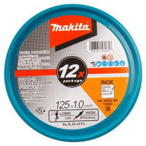 Makita řezný kotouč 125x1.0x22.23mm nerez A60U 12ks E-03040-12