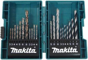 Makita Metall/Holz/Holz-Bohrer-Set 3-8mm (je 1), 21-teilig B-44884