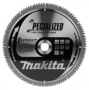 Makita TCT pílový kotúč Efficut 305mmx30mmx100T B…