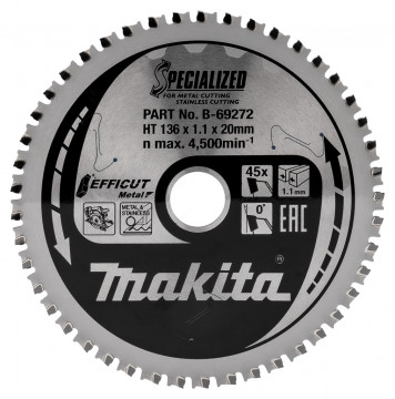 Makita EFFICUT Sägeblätter für Metall B-69272 B…
