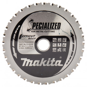 Makita TCT pílový list EFFICUT metal 150mm x 33T B-69288