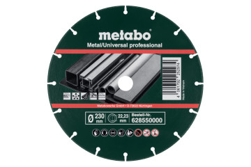 Metabo Diamanttrennscheibe 180 x 1,6 x 22,23 mm, "MUP", Metall/Universal "Professional" 628549000