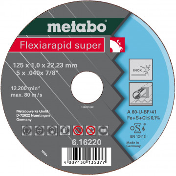 METABO - FLEXIARAPID SUPER 115X1,0X22,23 INOX, TF 41 (616216000)