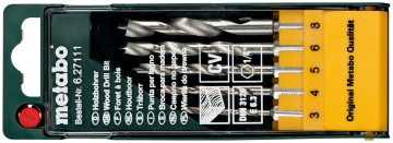METABO 5-dílná kazeta vrtáků do dřeva E 6.3…