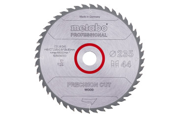 Metabo Sägeblatt "precision cut wood - professional", 235x30, Z44 WZ 15° 628494000