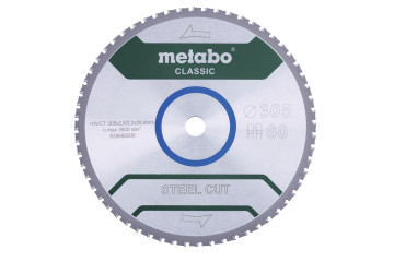 Metabo Pílový kotúč „steel cut – classic“, 305x25,4 Z60 FZ/FA 4° 628668000