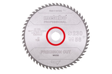 Metabo Pilový kotouč "precision cut wood - professional", 230x30, Z56 WZ 15° 628044000