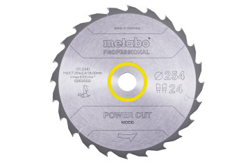 Metabo Pílový list „power cut wood - professional“, 254x30, Z24 WZ 20° 628025000