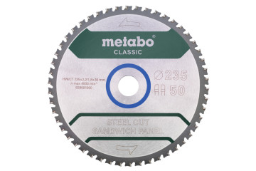 Metabo Pílový kotúč „steel cut/sandwich panel – classic“, 235x30 Z50 FZ/FA 4° 628681000