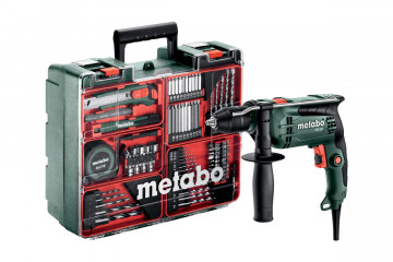 METABO Mobilní dílna SBE 650 set (příklepová vrtačka s příslušenstvím) 600742870