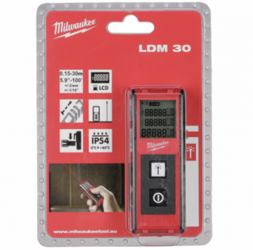 Milwaukee laserový diaľkomer LDM30 4933459276
