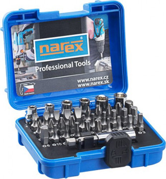 Narex 37-dielna súprava skrutkovacích bitov a orechov Industrial-CrV 37-Bit Box 65404060